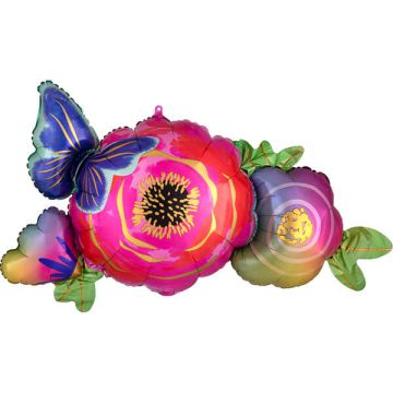 Palloncino farfalla e fiore pz.1