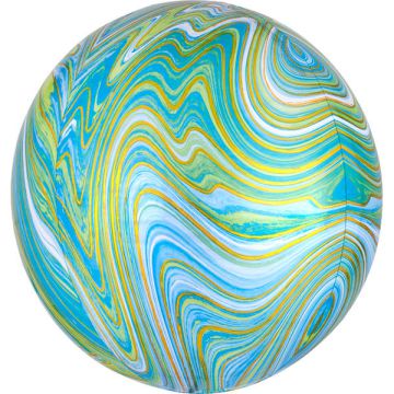 PALLONCINO ORBZ MARMO BLU E VERDE PZ.1
