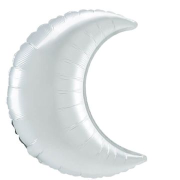 Palloncino Luna Bianco Satinato (35"") Pz.3