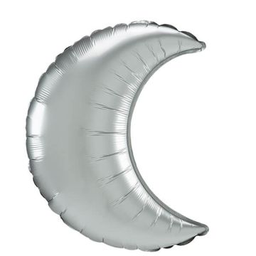 Palloncino Luna Silver Satinata (35"") Pz.3