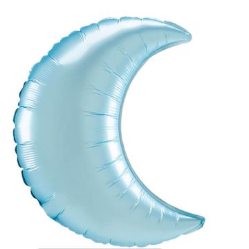 Palloncino Luna Azzurro Pastello (35"") Pz.3