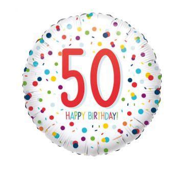 Palloncini 50 Compleanno Confetti Pz.1
