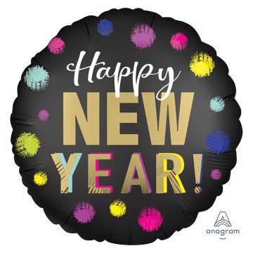 Palloncino Satinato Happy New Year Pz.1