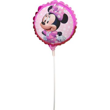 Palloncino Minnie Pz.5 Mylar Mini 9" Cm.23 Da Saldare Esclusa Bacchetta 9"/22cm W X 9"/22cm H