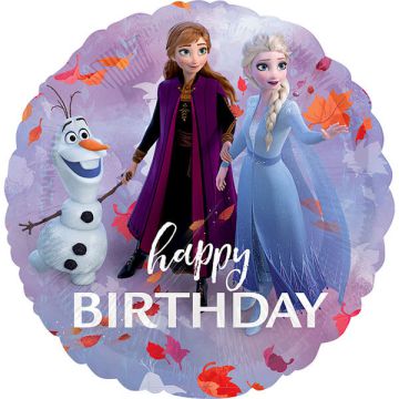 Palloncini Frozen Compleanno Pz.1 Mylar Tondo 18"/45cm W X 18"/45cm H