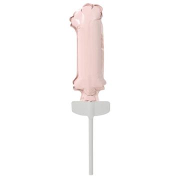 Palloncino 1 compleanno rosa pz.1