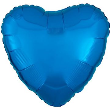 Palloncino Cuore Blu 18"" Pz.10