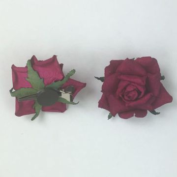 ROSE CARTA FUXIA CLIP MAGNETE PZ.2