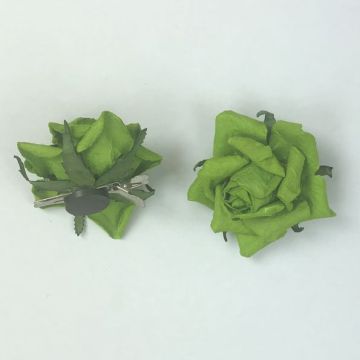 ROSE CARTA VERDE CLIP MAGNETE PZ.2