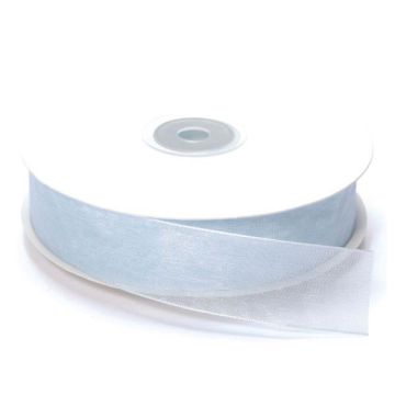 NASTRO ORGANZA CELESTE PZ.1