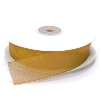 NASTRO ORGANZA GIALLO ORO PZ.1