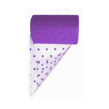 TULLE POIS VIOLA PZ.1