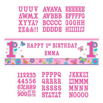 FESTONE PRIMO COMPLEANNO BAMBINA PZ.1
