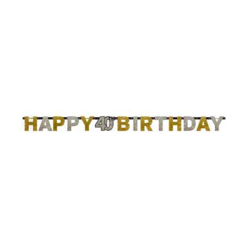 FESTONE 40° COMPLEANNO GOLD PZ.1