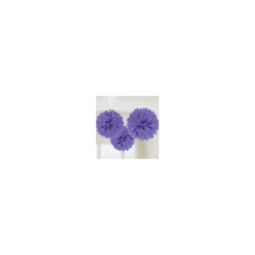 DECORAZIONE POM POM LILLA PZ.3