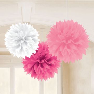 DECORAZIONE POM POM FEMMINA PZ.3