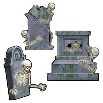 DECORAZIONE CIMITERO IN CARTA PZ.3
