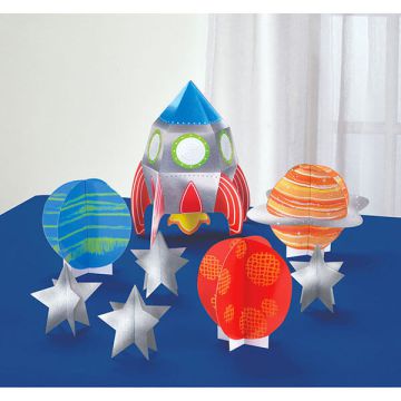 Centrotavola Blast Off Birthday