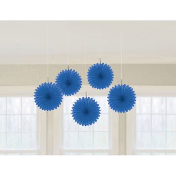 DECORAZIONE ROSONE BLU PZ.5