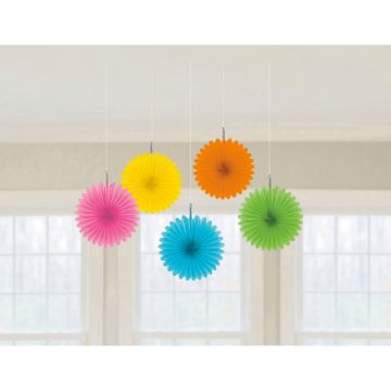 DECORAZIONE ROSONE MULTICOLOR PZ.5