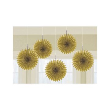 DECORAZIONE ROSONE ORO PZ.5