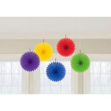DECORAZIONE ROSONE MULTICOLOR PZ.5
