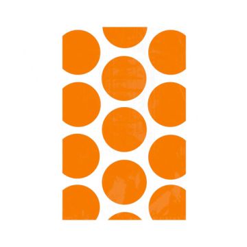 SACCHETTI DOTS ARANCIONE PZ.10