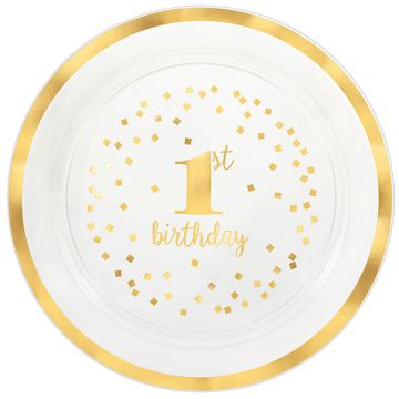 PIATTO 1° COMPLEANNO KRYSTAL PZ.1
