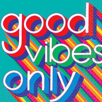 Tovaglioli Good Vibes Only Pz.16