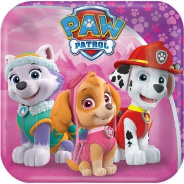 PIATTINI PAW PATROL PINK PZ.8
