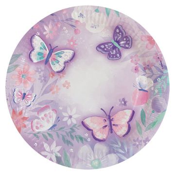 Piatti Fiori E Farfalle Pz.8