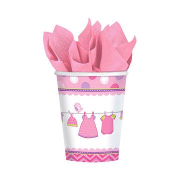 BICCHIERI VESTITINO BAMBINA PZ.8