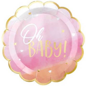 PIATTI OH BABY GIRL METALLIZZATO PZ.8