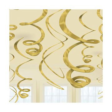 DECORAZIONE ORO SPIRALE PZ.12