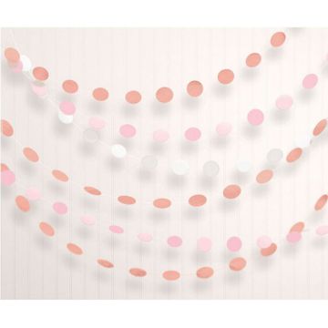 DECORAZIONE FILARE ROSE GOLD PZ.6