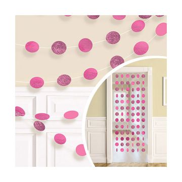 DECORAZIONE FILARE ROSA PZ.6