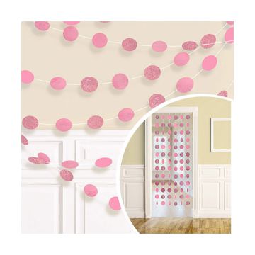 DECORAZIONE FILARE ROSA LIGHT PZ.6