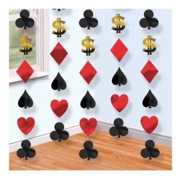 DECORAZIONE FILARE POKER CASINO' PZ.6