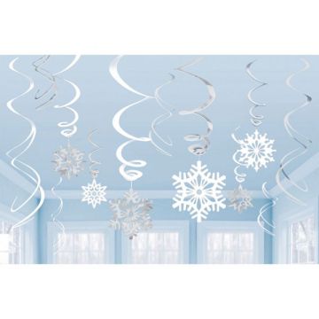 DECORAZIONE FIOCCO DI NEVE PZ.12