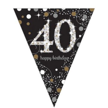 BANDIERINA 40° COMPLEANNO PZ.1