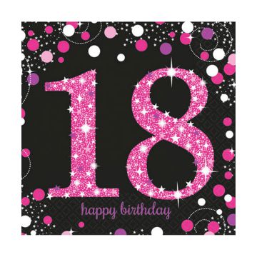 TOVAGLIOLI 18° COMPLEANNO PINK PZ.16