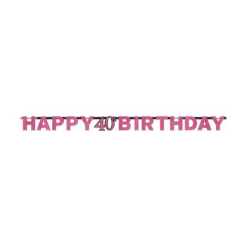 FESTONE 40° COMPLEANNO PINK PZ.1