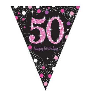 BANDIERINA 50° COMPLEANNO PZ.1