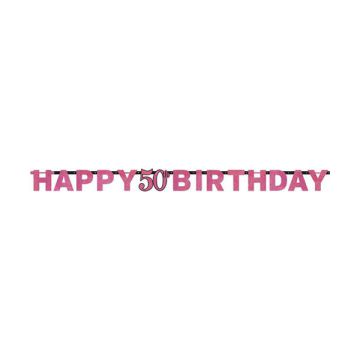 FESTONE 50° COMPLEANNO PINK PZ.1