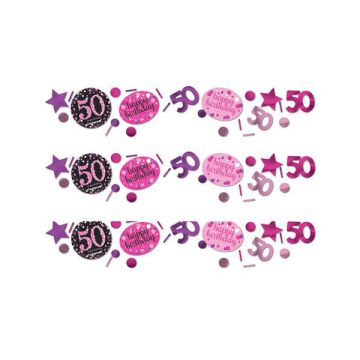 CONFETTI 50° COMPLEANNO PINK PZ.1