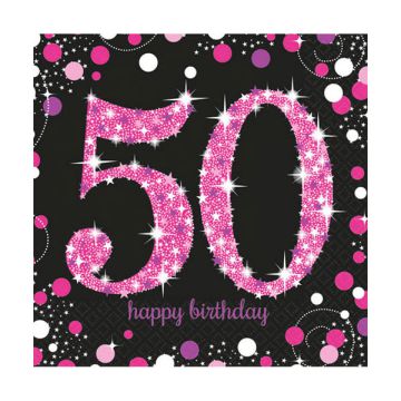 TOVAGLIOLI 50° COMPLEANNO PINK PZ.16