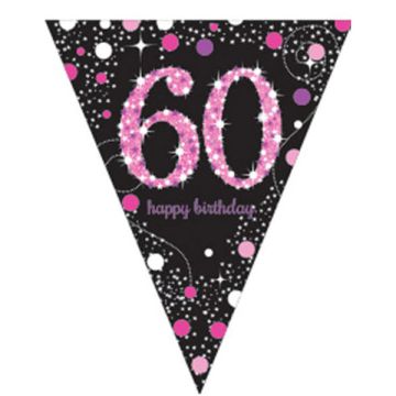 BANDIERINA 60° COMPLEANNO PZ.1