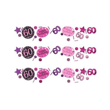 CONFETTI 60° COMPLEANNO PINK PZ.1