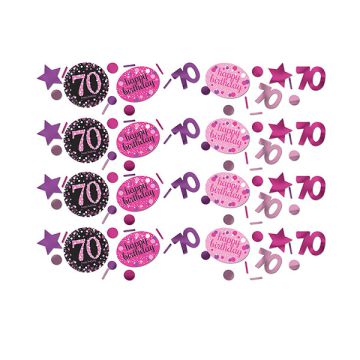 CONFETTI 70° COMPLEANNO PINK PZ.1
