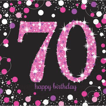 TOVAGLIOLI 70° COMPLEANNO PINK PZ.16